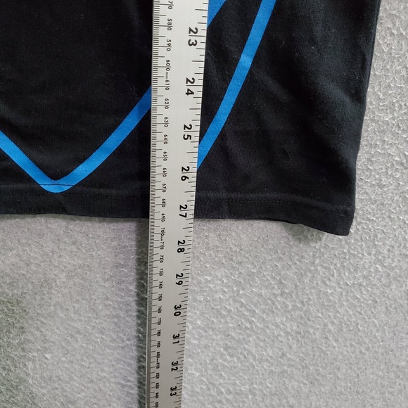 Champion‎ Men T-Shirt Small Black Big logo Graphic Short Sleeve Crew Neck Tee - Picture 3 of 7